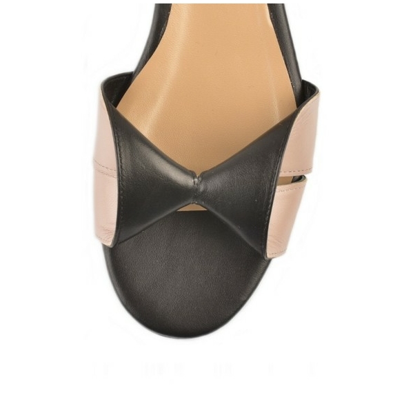 SALMA Taupe Noir | REKAVAGO Designer shoes